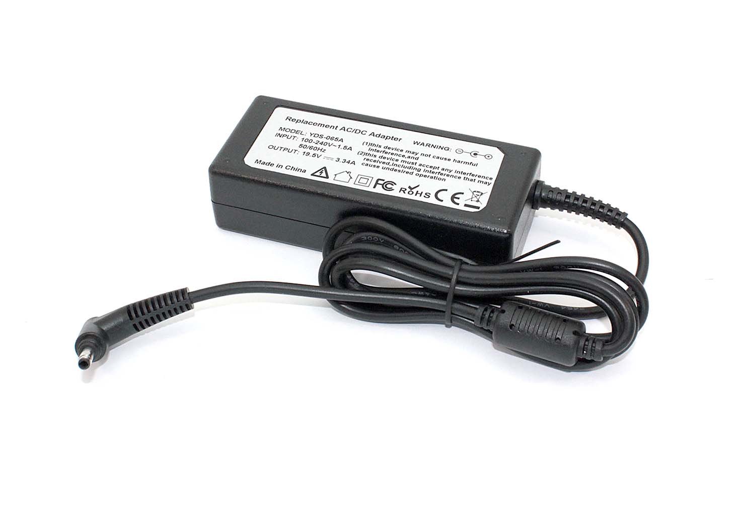 Блок питания (сетевой адаптер) для ноутбуков Dell 19.5V 3.34A 4.0*1.7mm 65W OEM