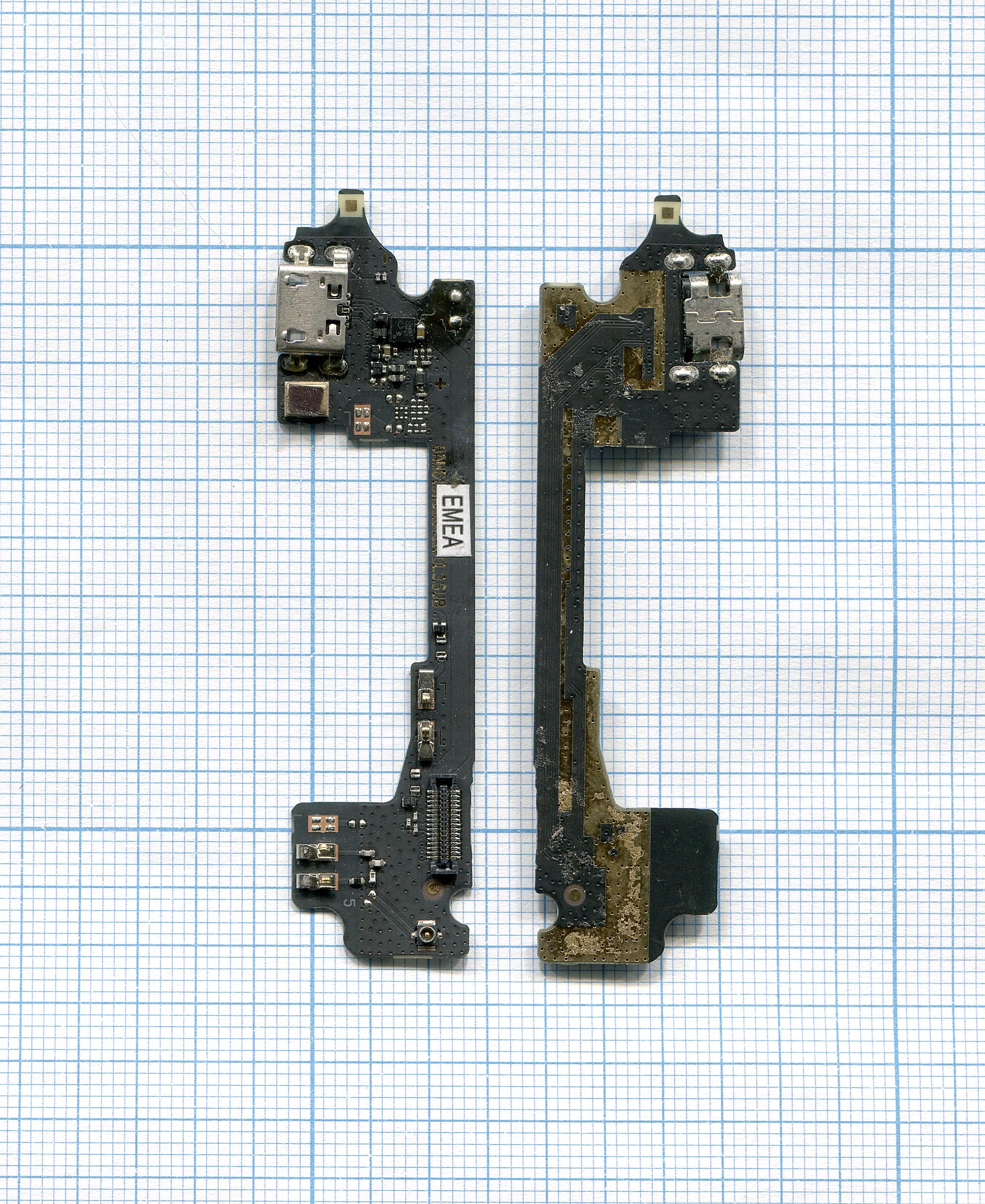 Разъем Micro USB для Alcatel One Touch Idol 3 6045Y 5.5" (плата с системным разъемом)