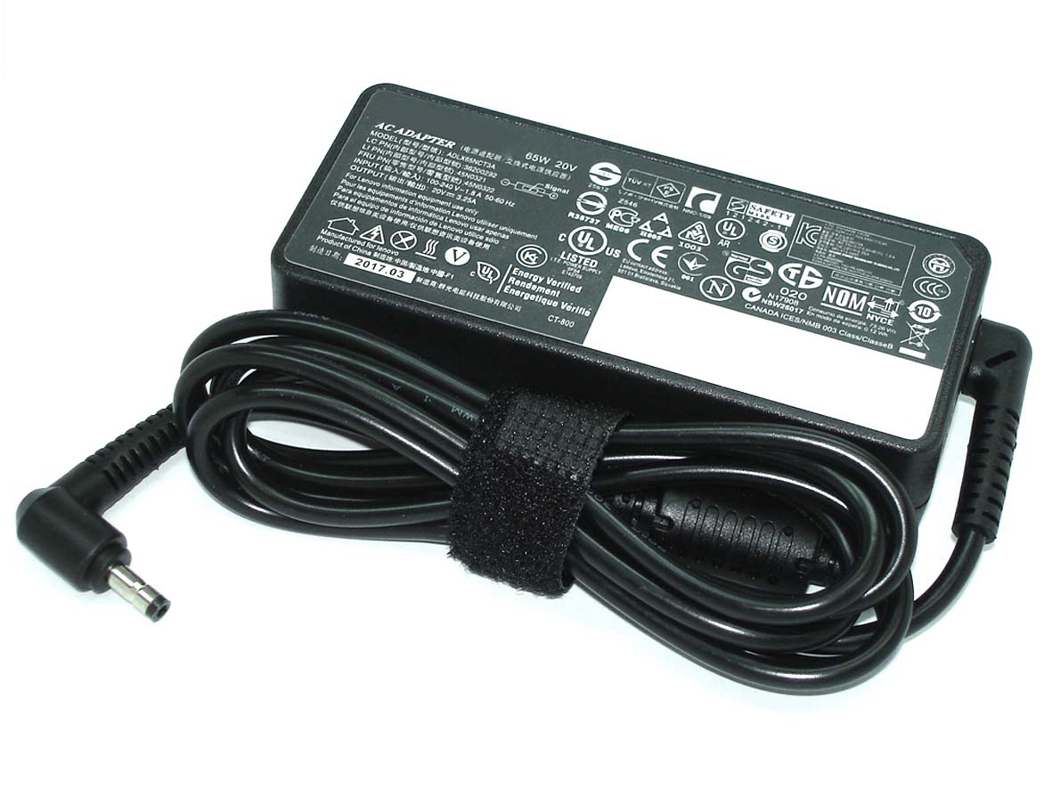 Блок питания (сетевой адаптер) для ноутбуков Lenovo 20V 3.25A 65W 4.0x1.7mm HC