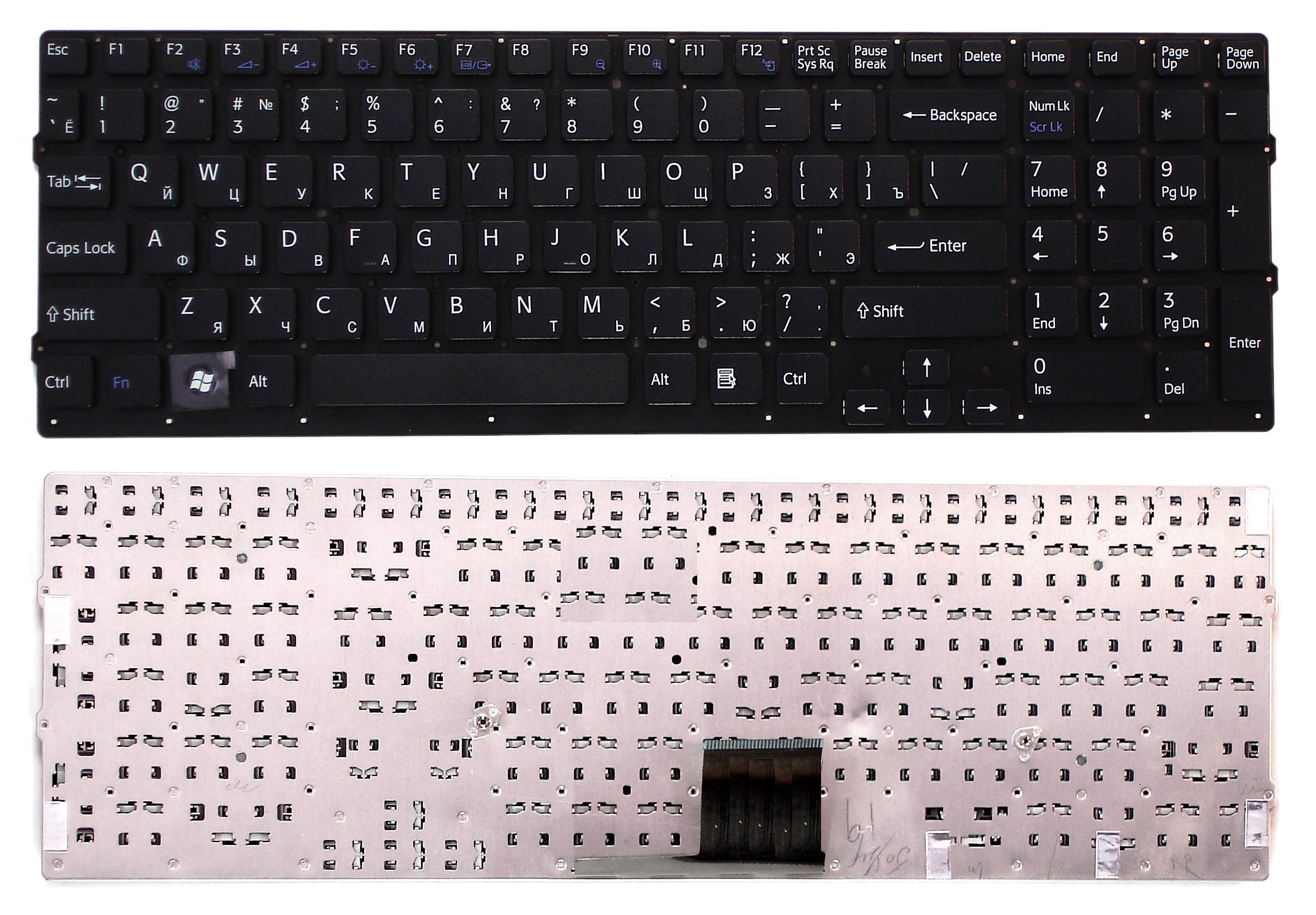Клавиатура для ноутбука Sony Vaio VPC-EC черная