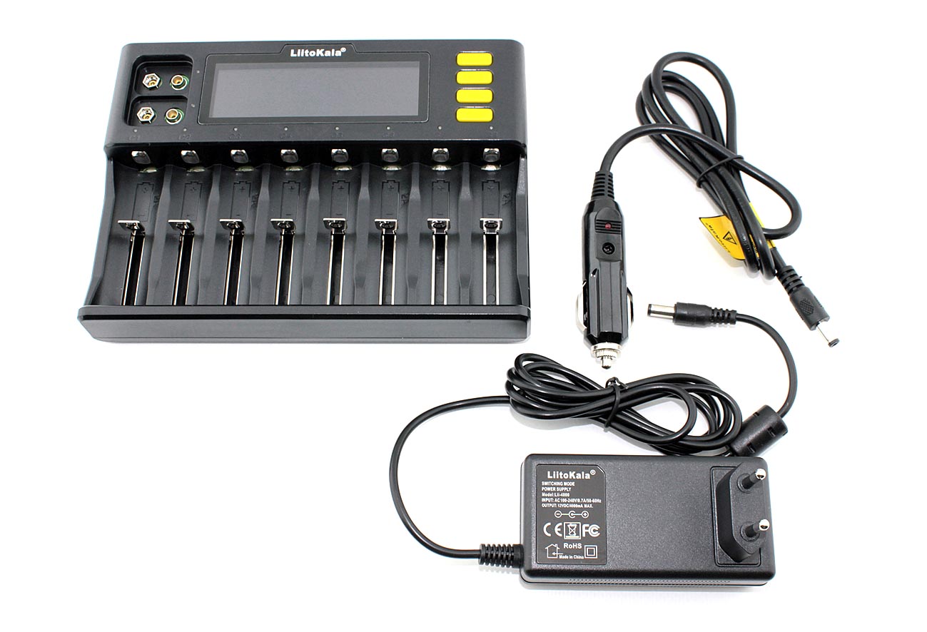 Зарядное устройство LiitoKala Lii-S8 + CAR charger 12V