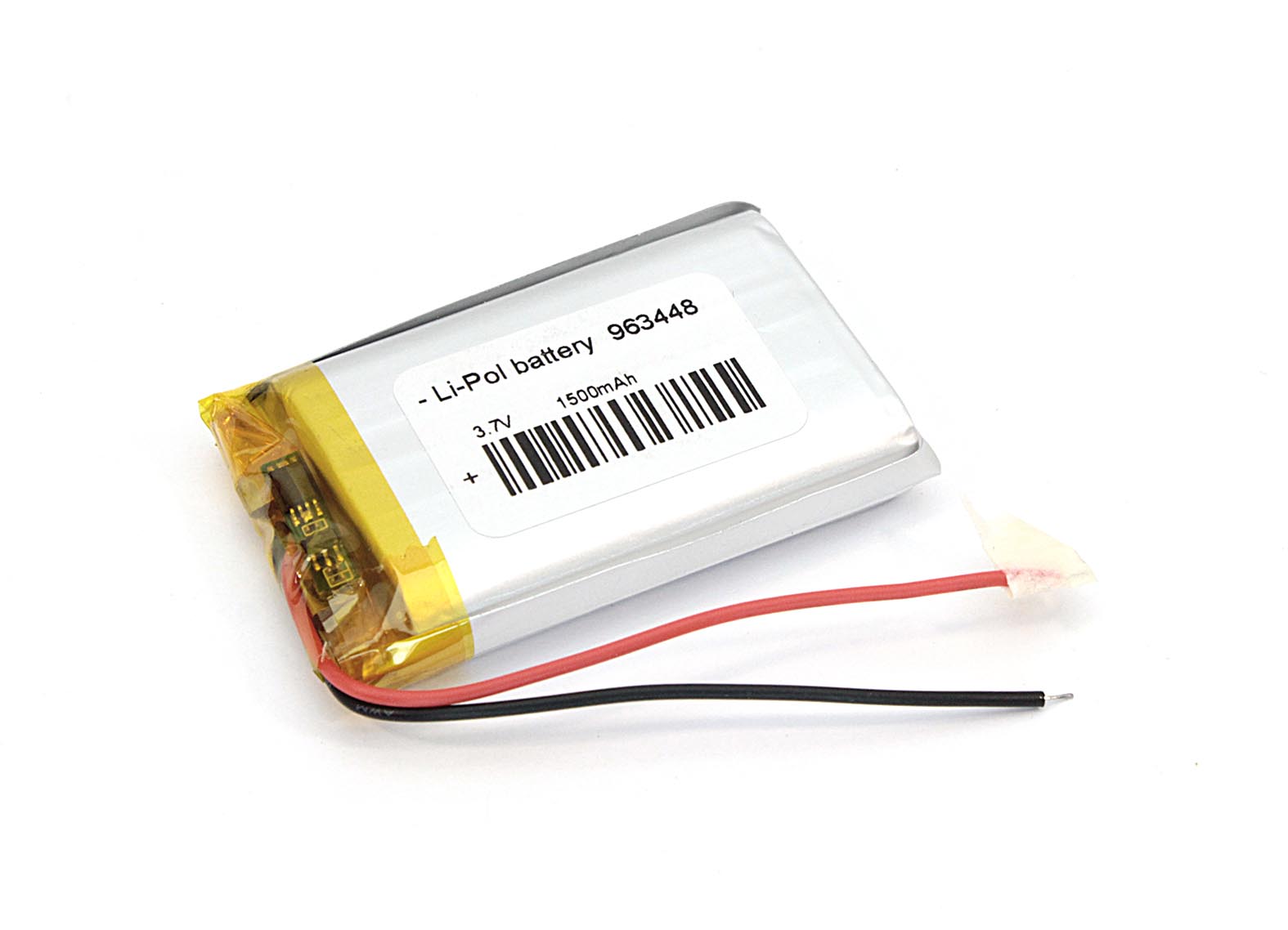 Аккумулятор Li-Pol (батарея) 9.6*34*48мм 2pin 3.7V/1500mAh