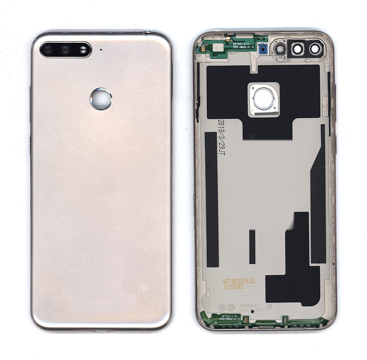 Задняя крышка для Huawei Y6 2018 золотая
