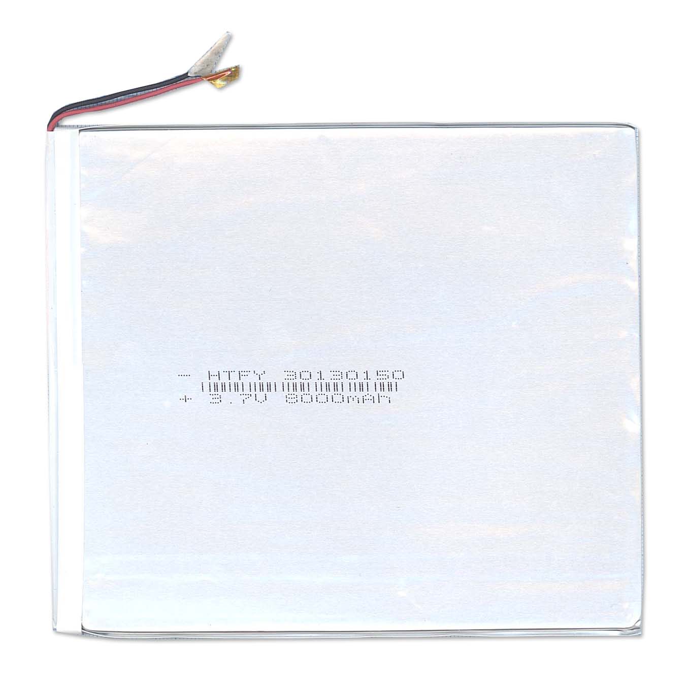 Аккумулятор Li-Pol (батарея) 3*130*150мм 2pin 3.7V/8000mAh