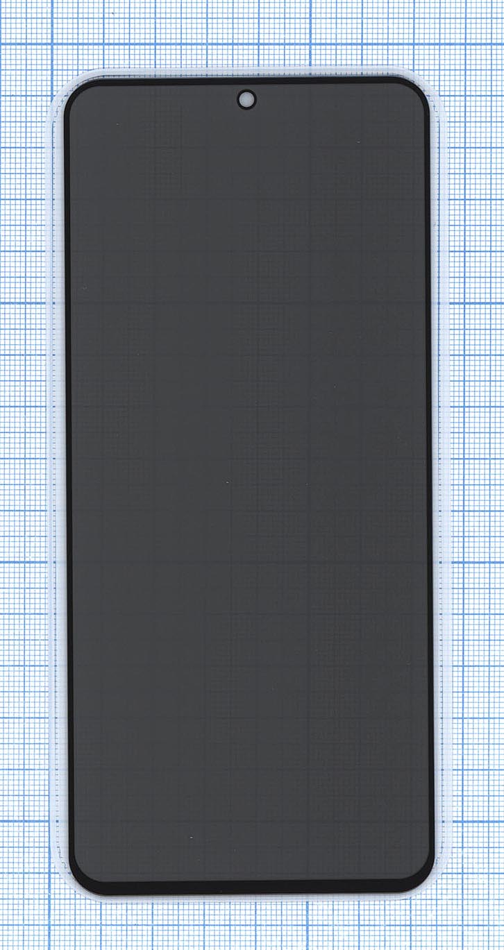 Защитное стекло Privacy "Анти-шпион" для Xiaomi Poco X6 Pro / Poco X6 черное
