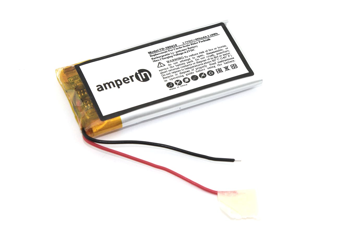 Аккумуляторная батарея Amperin для Cardo Scala Rider Packtalk 850mah