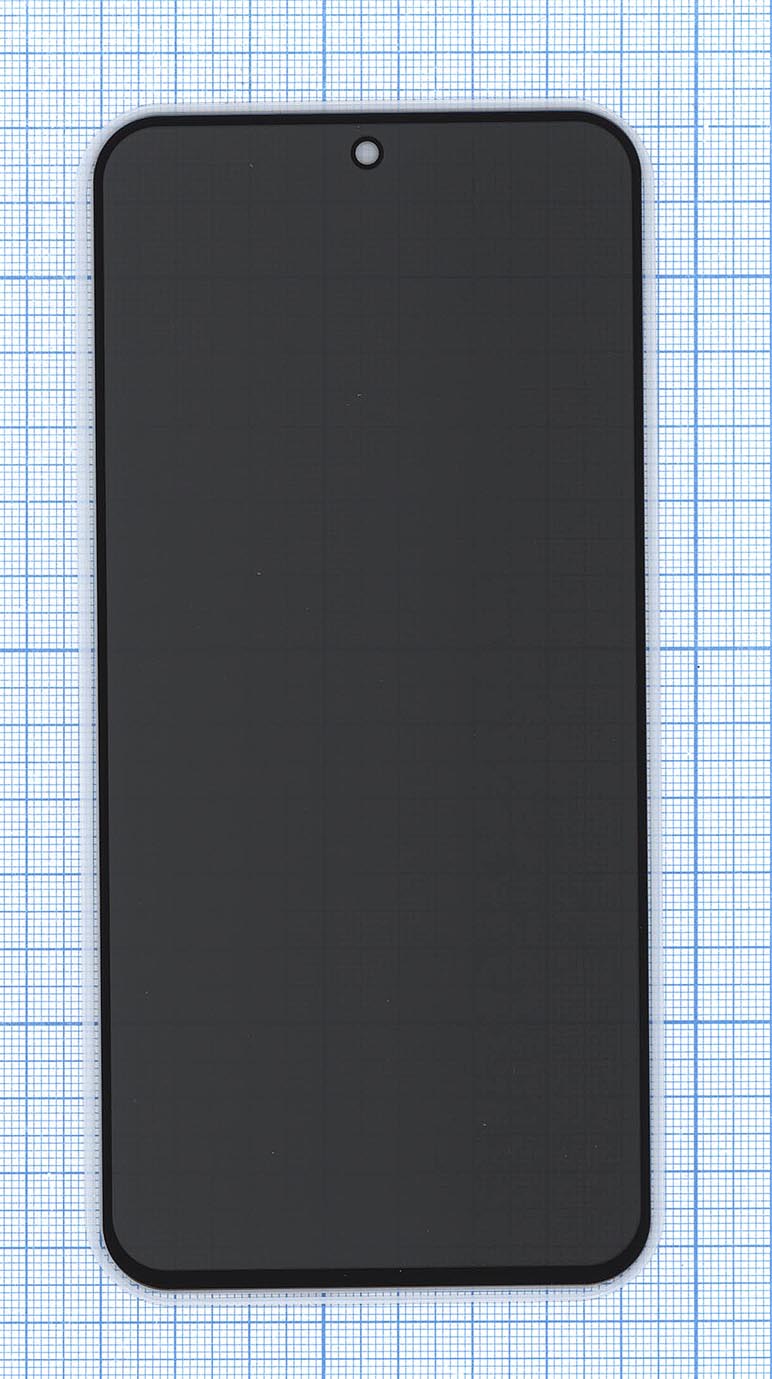 Защитное стекло Privacy "Анти-шпион" для Samsung Galaxy A55 A35 (SM-A556E SM-A356E) черное