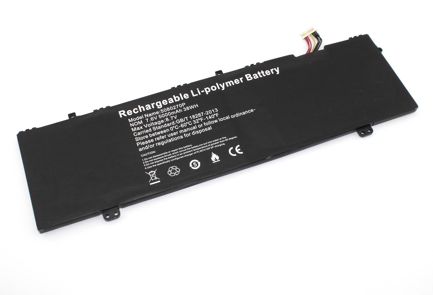 Аккумуляторная батарея для ноутбука Echips Famous (5080270P) 7.6V 5000mAh/38Wh