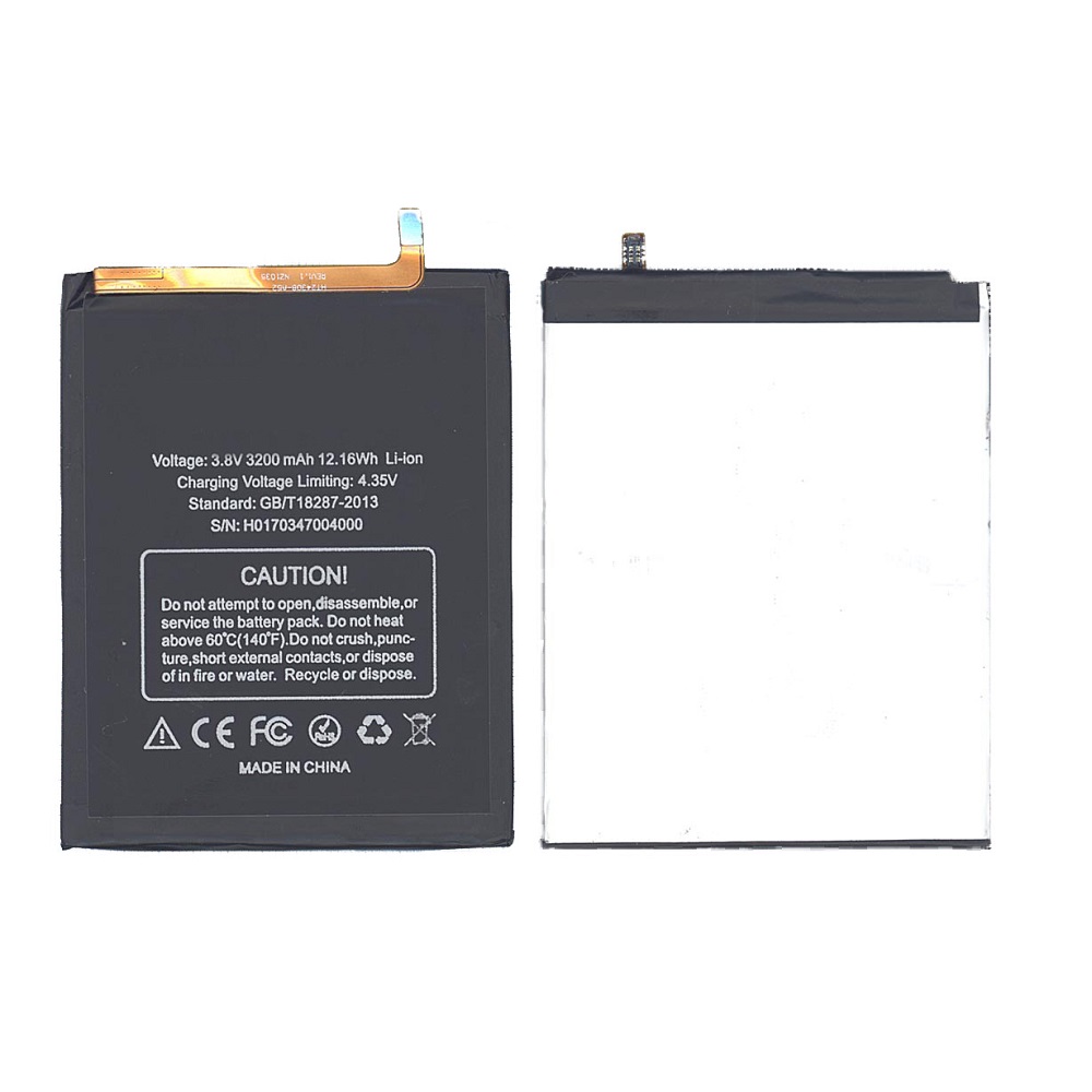 Аккумуляторная батарея BAT16523200 для Doogee Y6, Y6c 3200mAh 3,8V