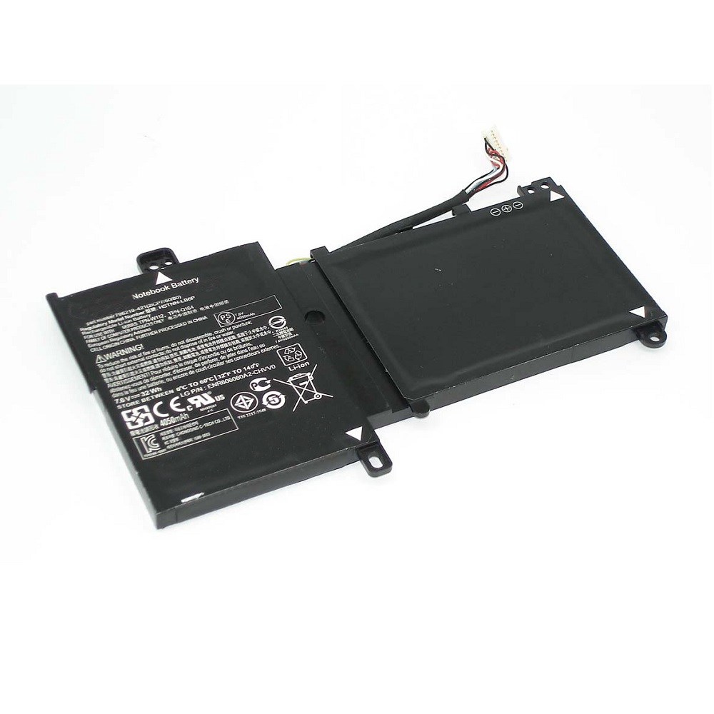 Аккумуляторная батарея для ноутбука HP 11-k (HV02XL) 7.6V 4000mAh черная
