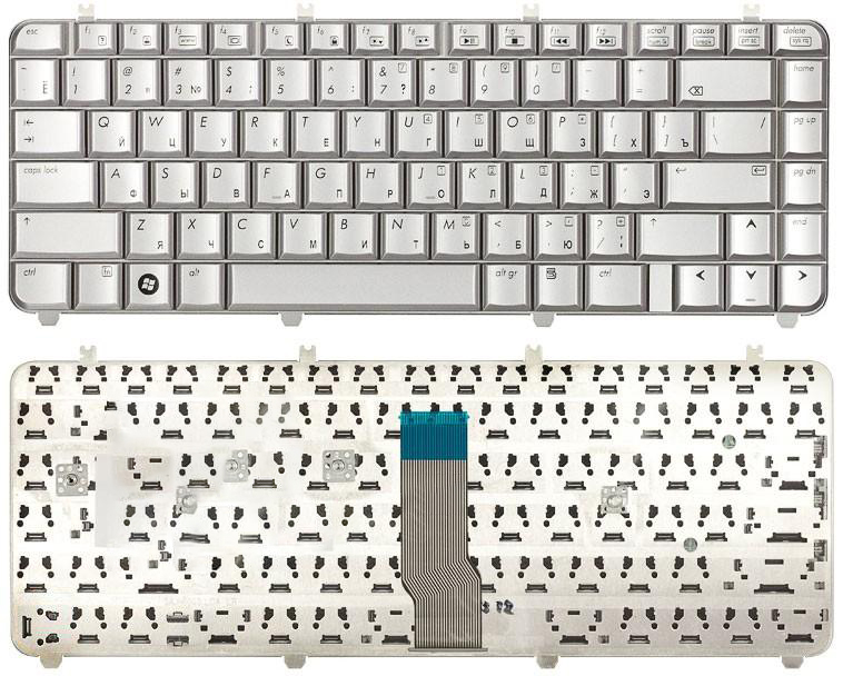 Клавиатура для ноутбука HP Pavilion DV5-1000 серебристая