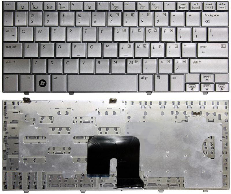 Клавиатура для ноутбука HP Mini 2133 2140 серебристая