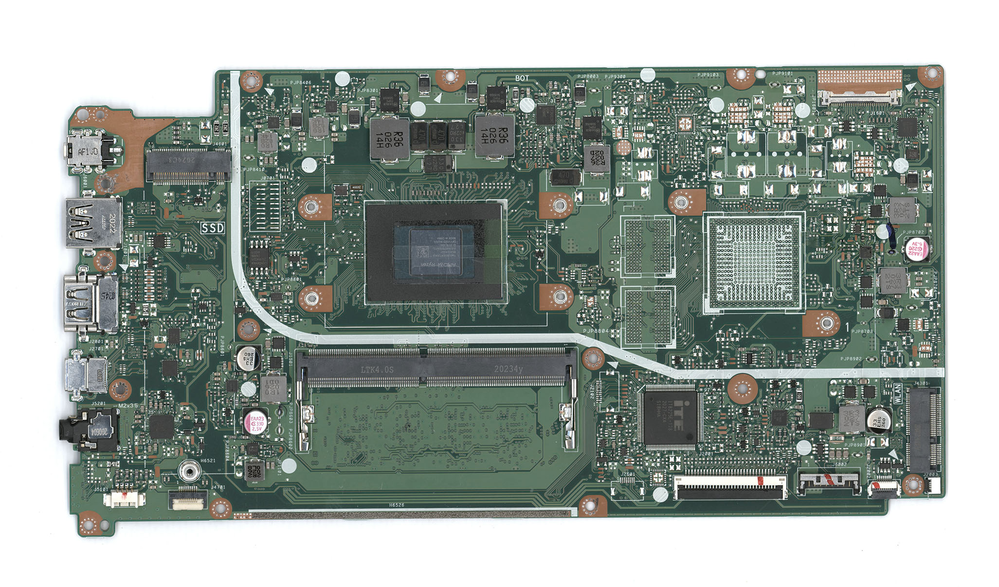 Материнская плата для Asus X512DA 4G/R3-3250U 90NB0LZ0-R00140
