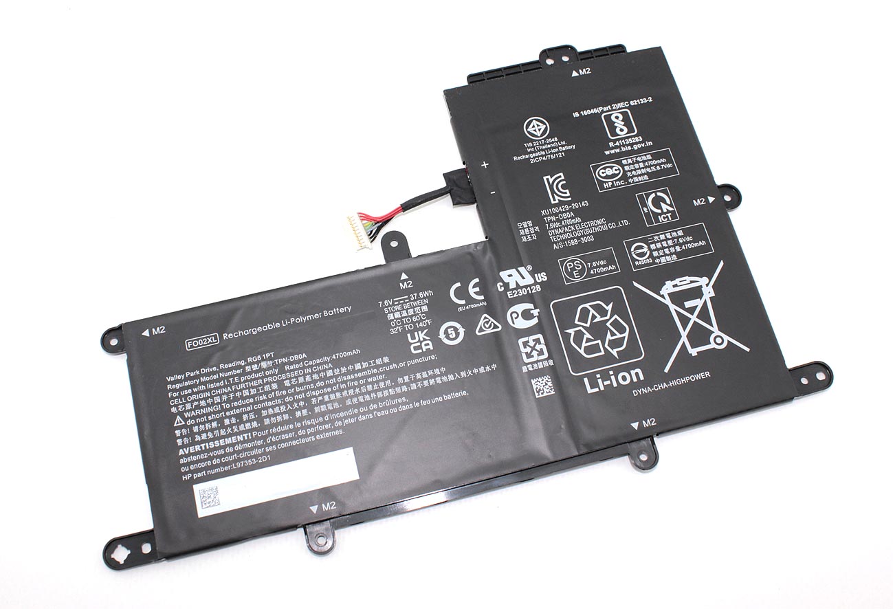 Аккумуляторная батарея для ноутбука HP Chromebook 11A-NA (FO02XL) 7,6V 37,6Wh