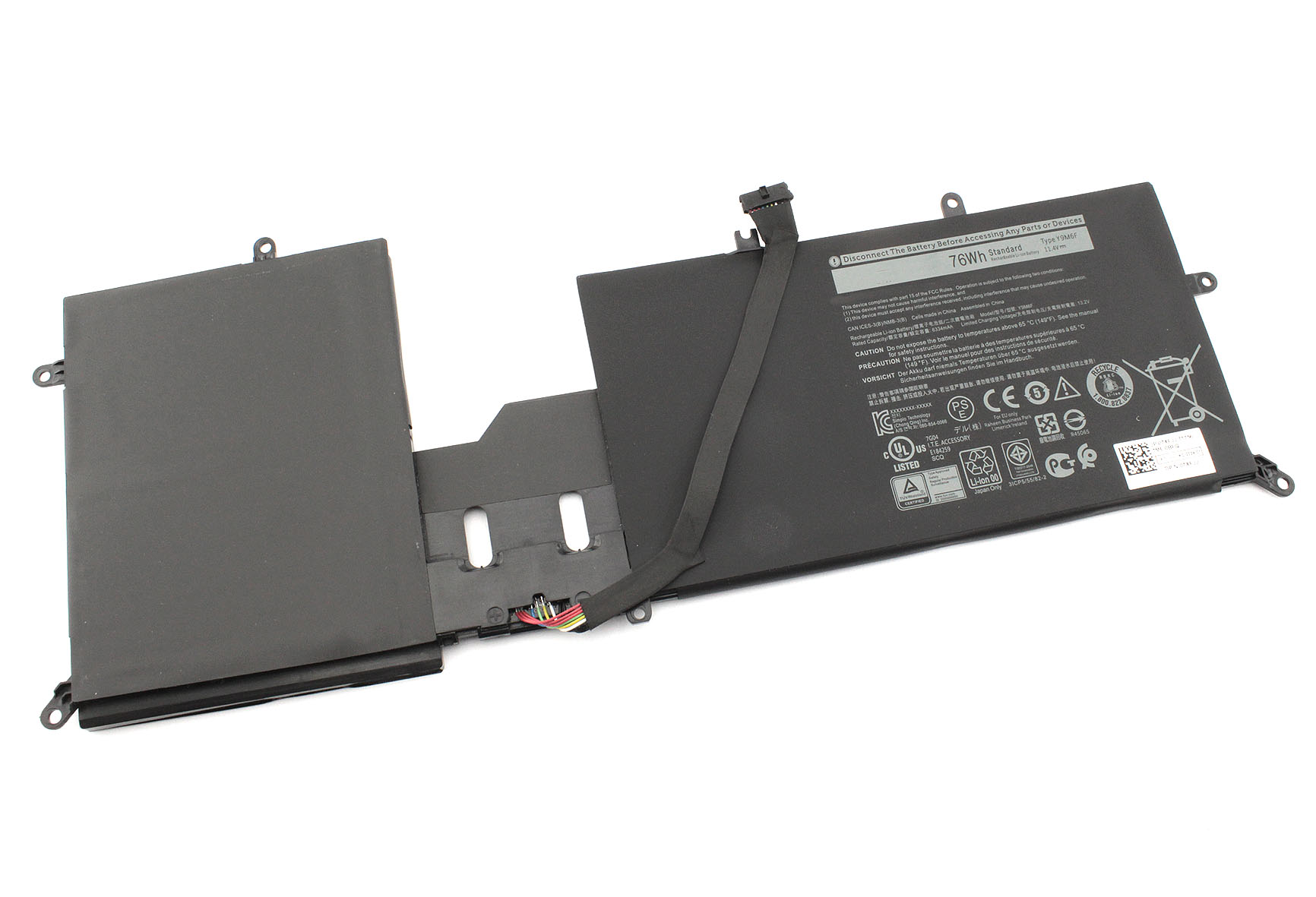 Аккумуляторная батарея для ноутбука Dell Alienware M15 R2 M17 R2 (Y9M6F) 11.4V 76Wh
