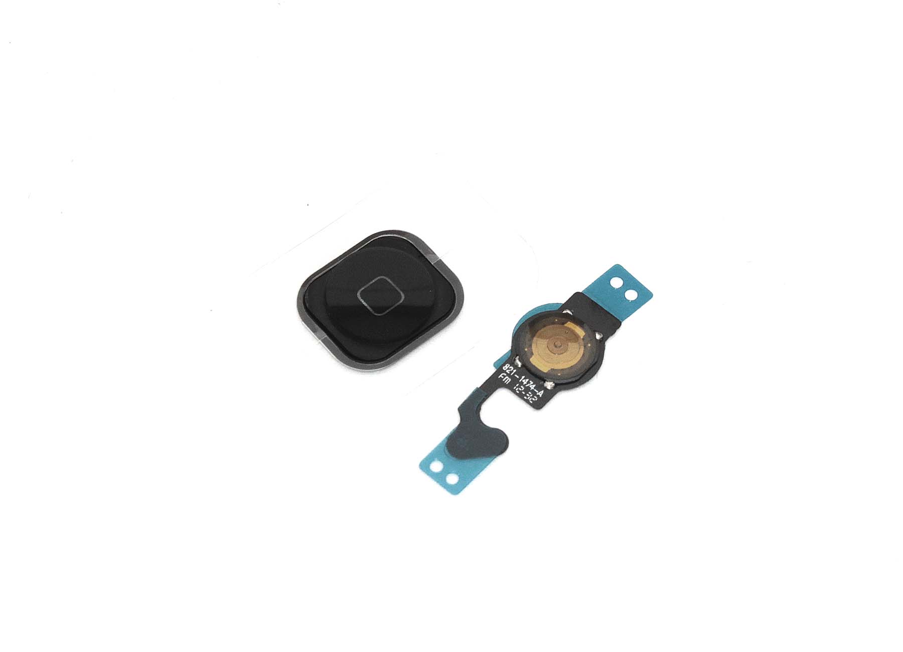 Кнопка HOME в сборе с механизмом и шлейфом для iPhone 5 черная