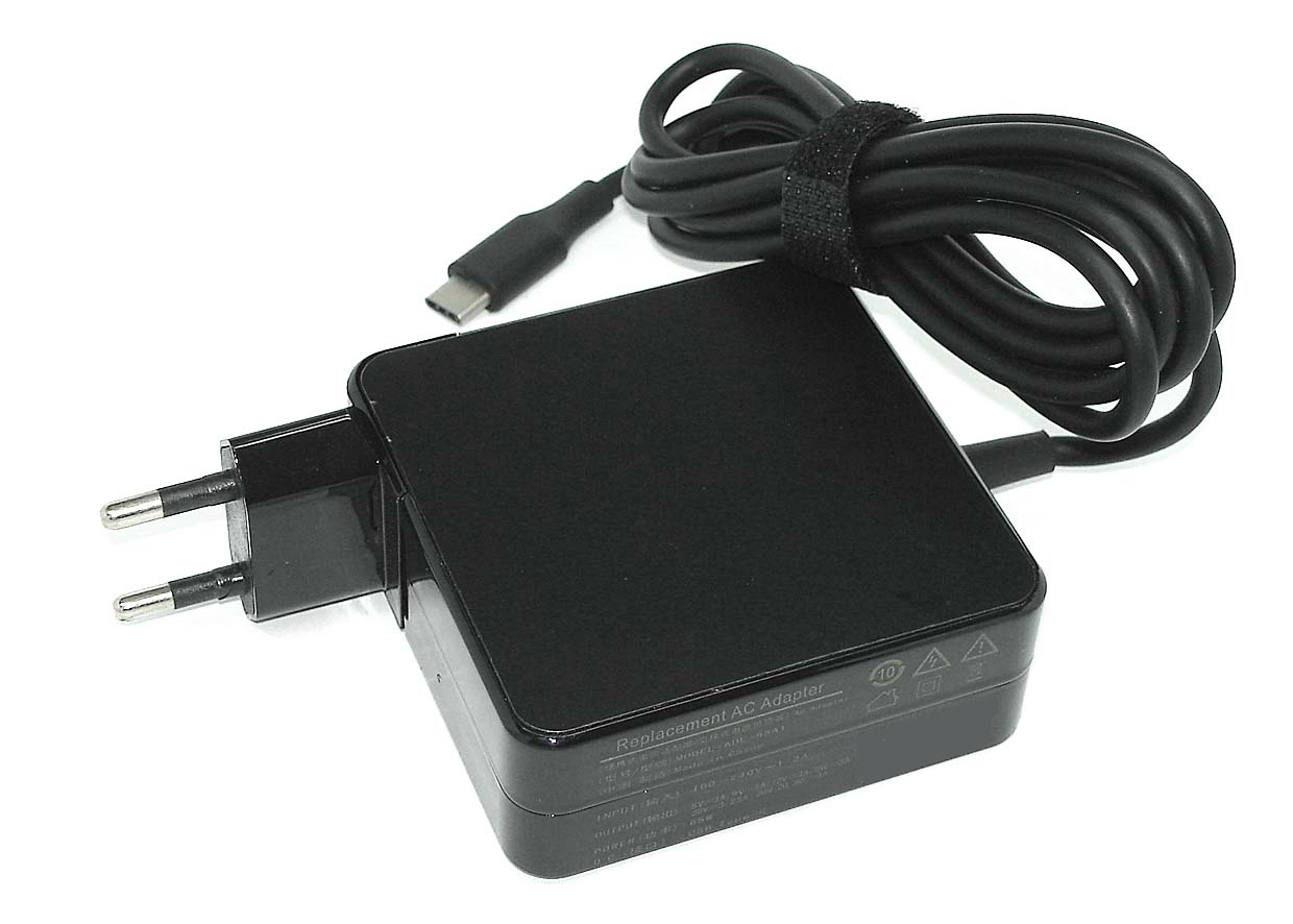 Блок питания (сетевой адаптер) AF65200CUSB 5V,9V,12V,15V/3A, 20V/3.25A (Type-C) 65W REPLACEMENT