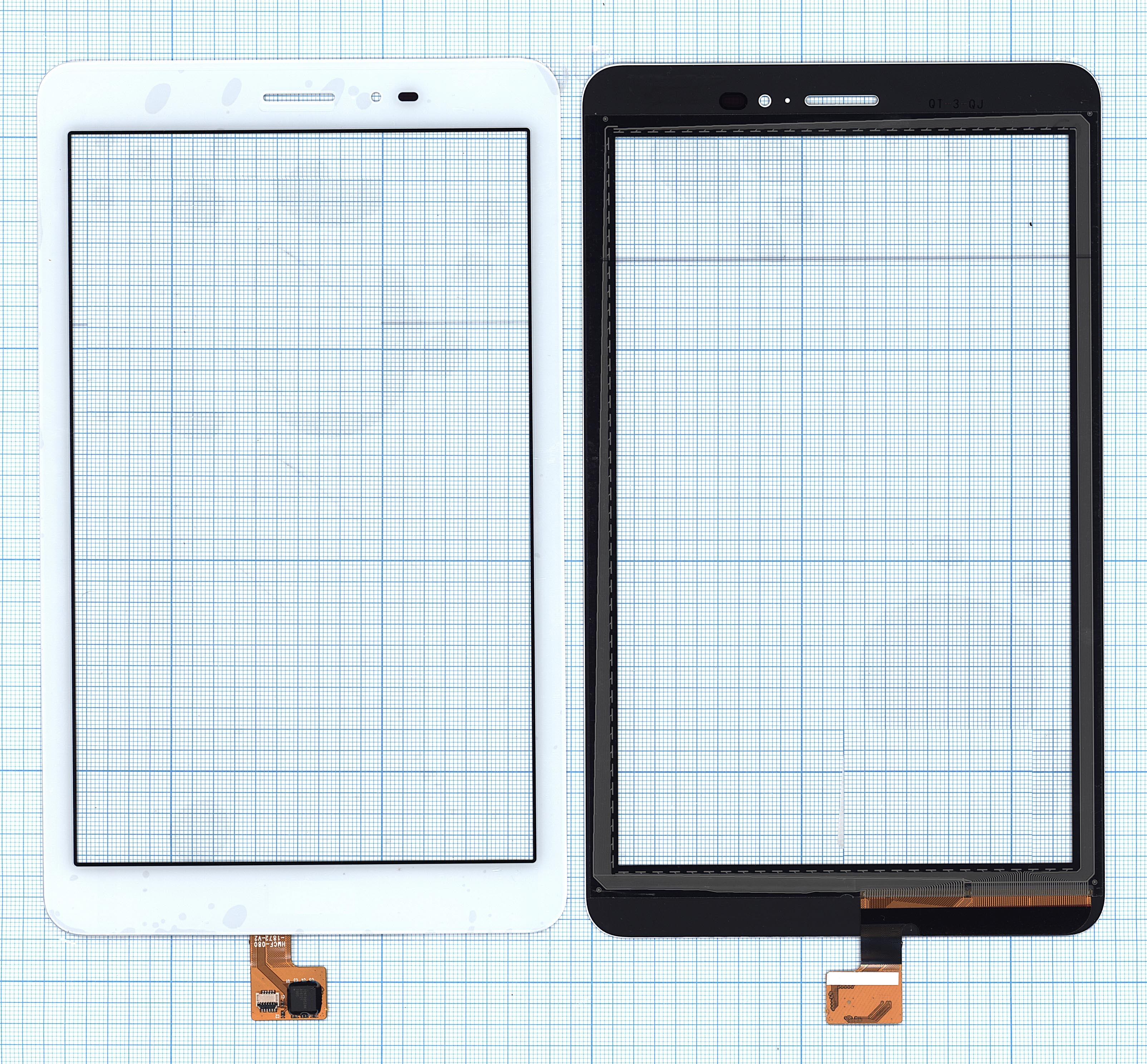 Сенсорное стекло (тачскрин) для Huawei MediaPad T1 8.0 белое