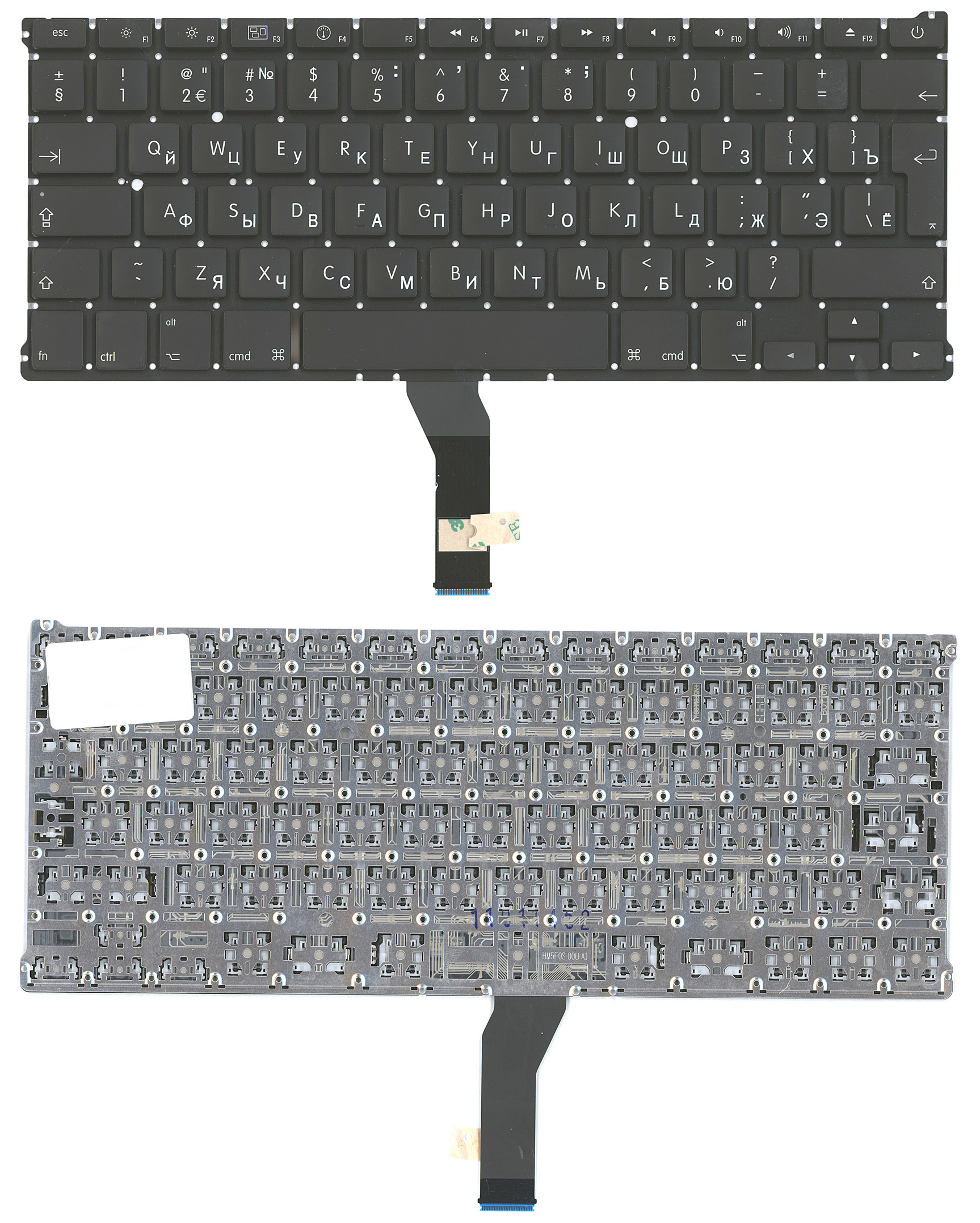 Клавиатура для ноутбука MacBook A1369 большой ENTER без подсветки 2010+