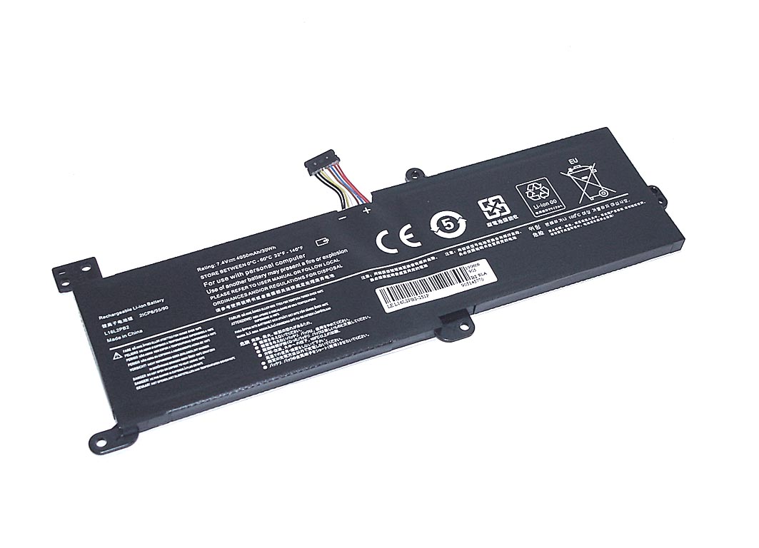 Аккумуляторная батарея для ноутбука Lenovo IdeaPad 320 (L16L2PB2) 7.4V 30Wh OEM черная