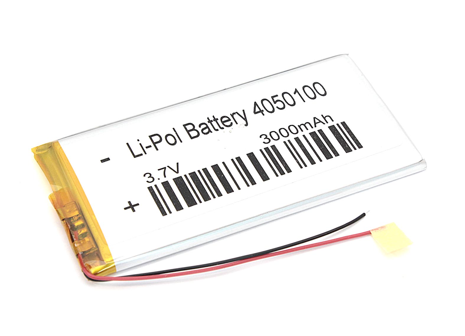 Аккумулятор Li-Pol (батарея) 4*50*100мм 2pin 3.7V/3000mAh