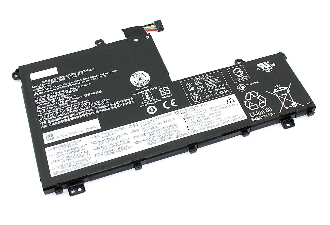 Аккумуляторная батарея для ноутбука Lenovo ThinkBook 15-IIL (L19M3PF2) 11.52V 45Wh