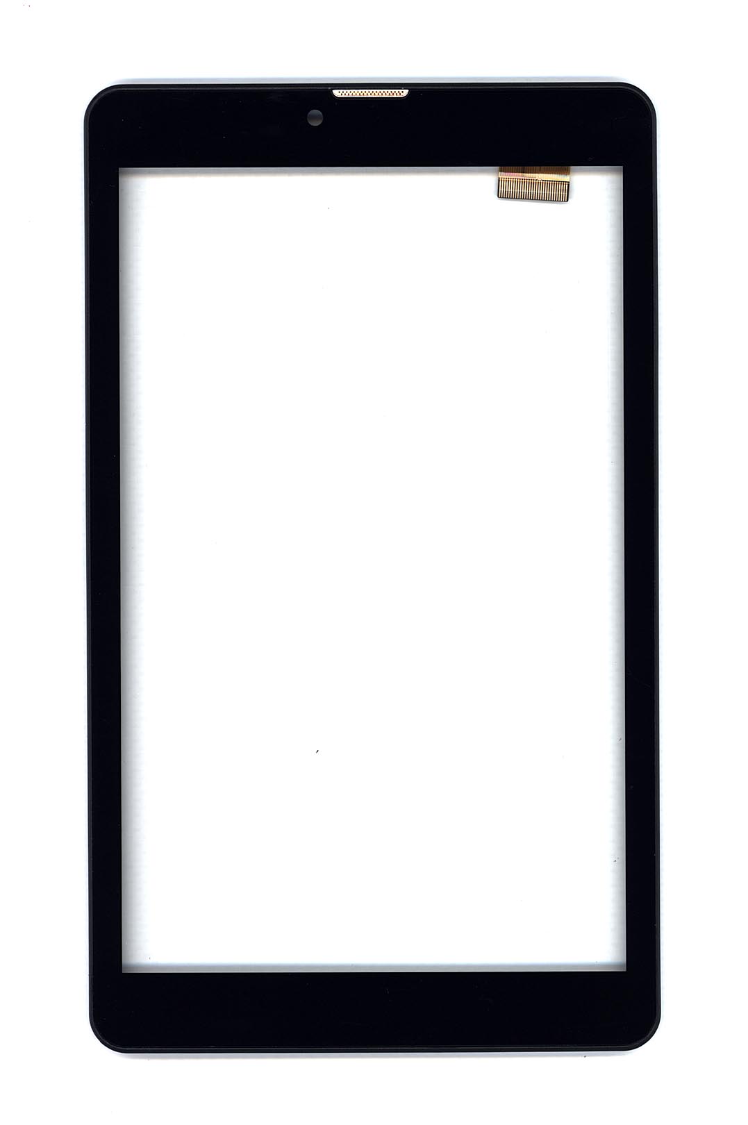 Сенсорное стекло (тачскрин) для Irbis TZ874 черное с рамкой