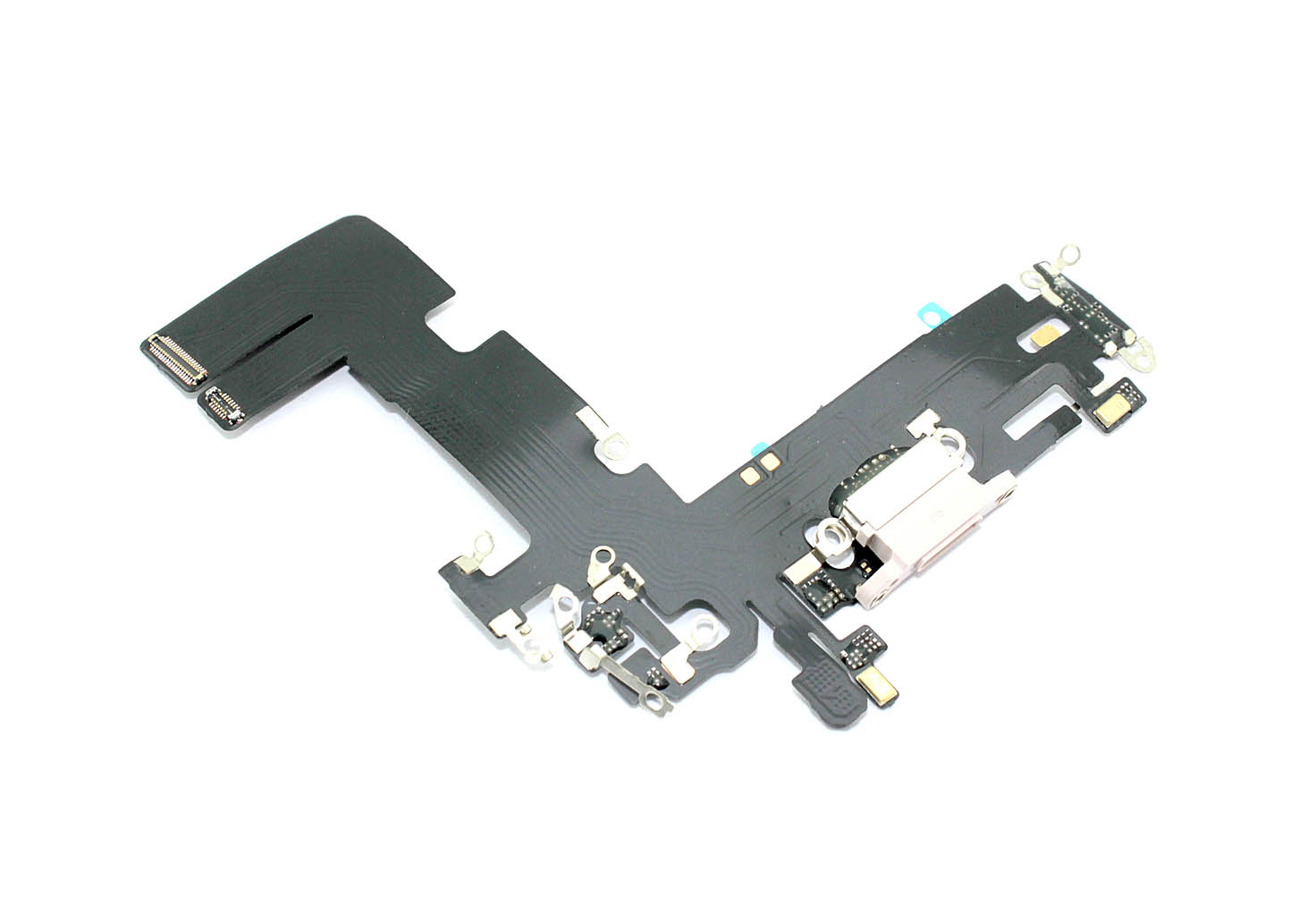 Шлейф с разъемом зарядки и микрофоном для Apple iPhone 13 розовый