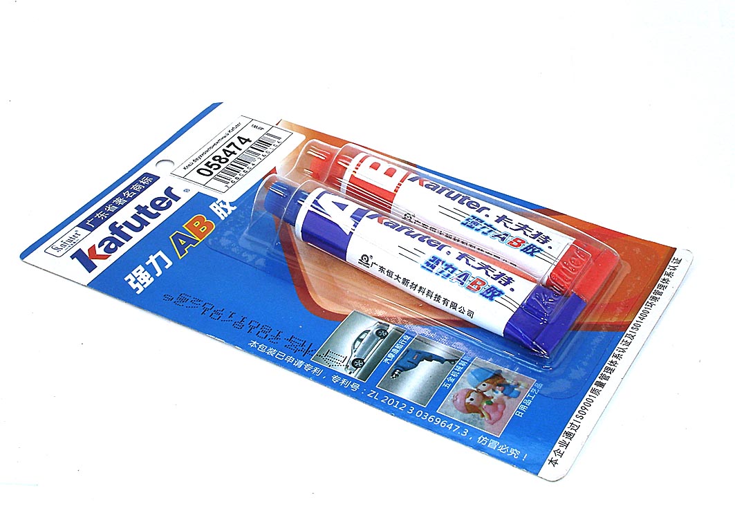 Клей двухкомпонентный (жидкая сварка) Kafuter K-8818 белый 16 грамм