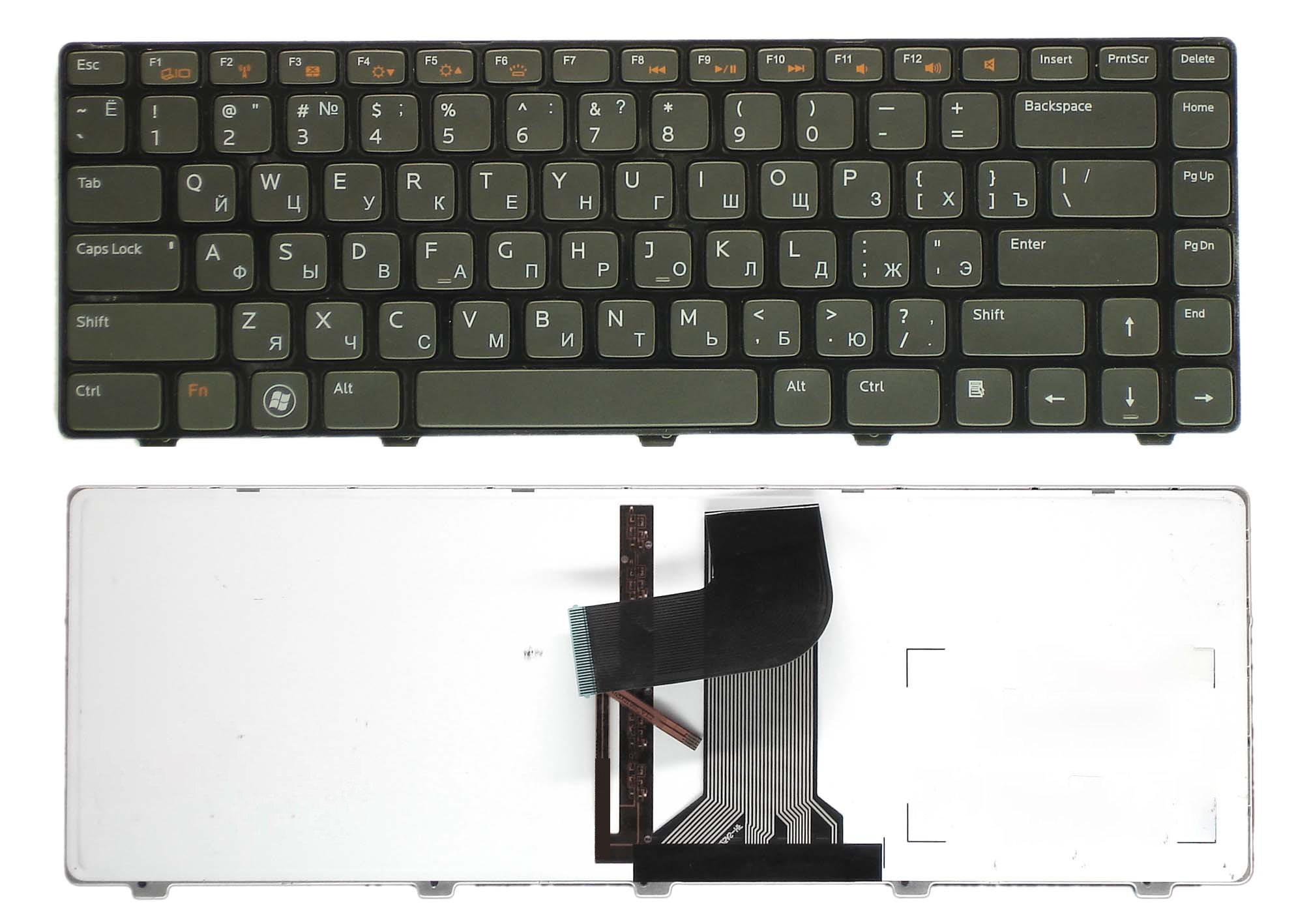 Клавиатура для ноутбука Dell XPS 15 L502X N4110 M5040 N5050 N5040 черная с подсветкой