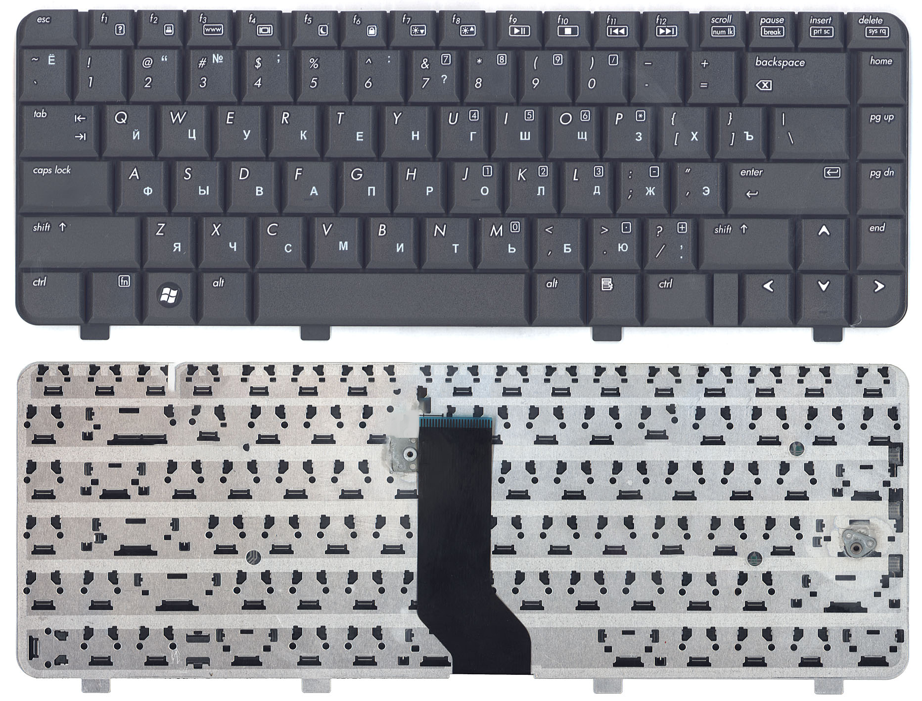 Клавиатура для ноутбука HP Compaq 6520S 6720S 540 550 черная