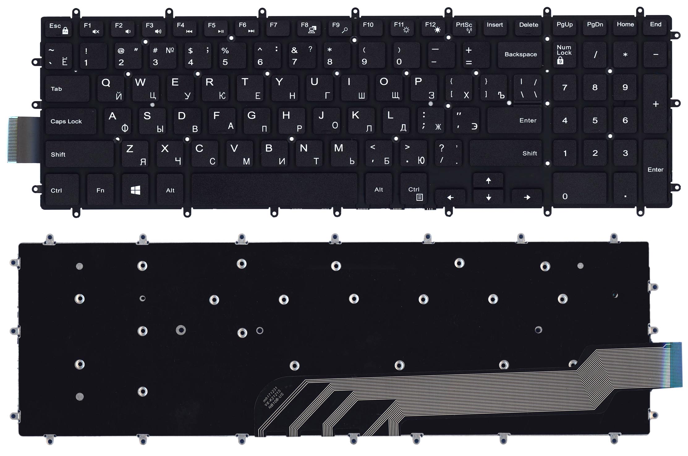 Клавиатура для ноутбука Dell Vostro 15-3583 черная