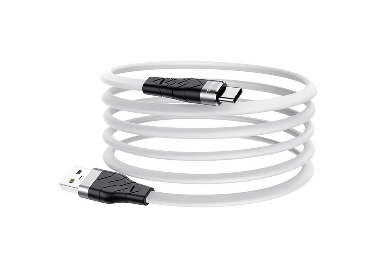 Кабель USB HOCO X53 Angel для Type-C, 3А, 1м, белый