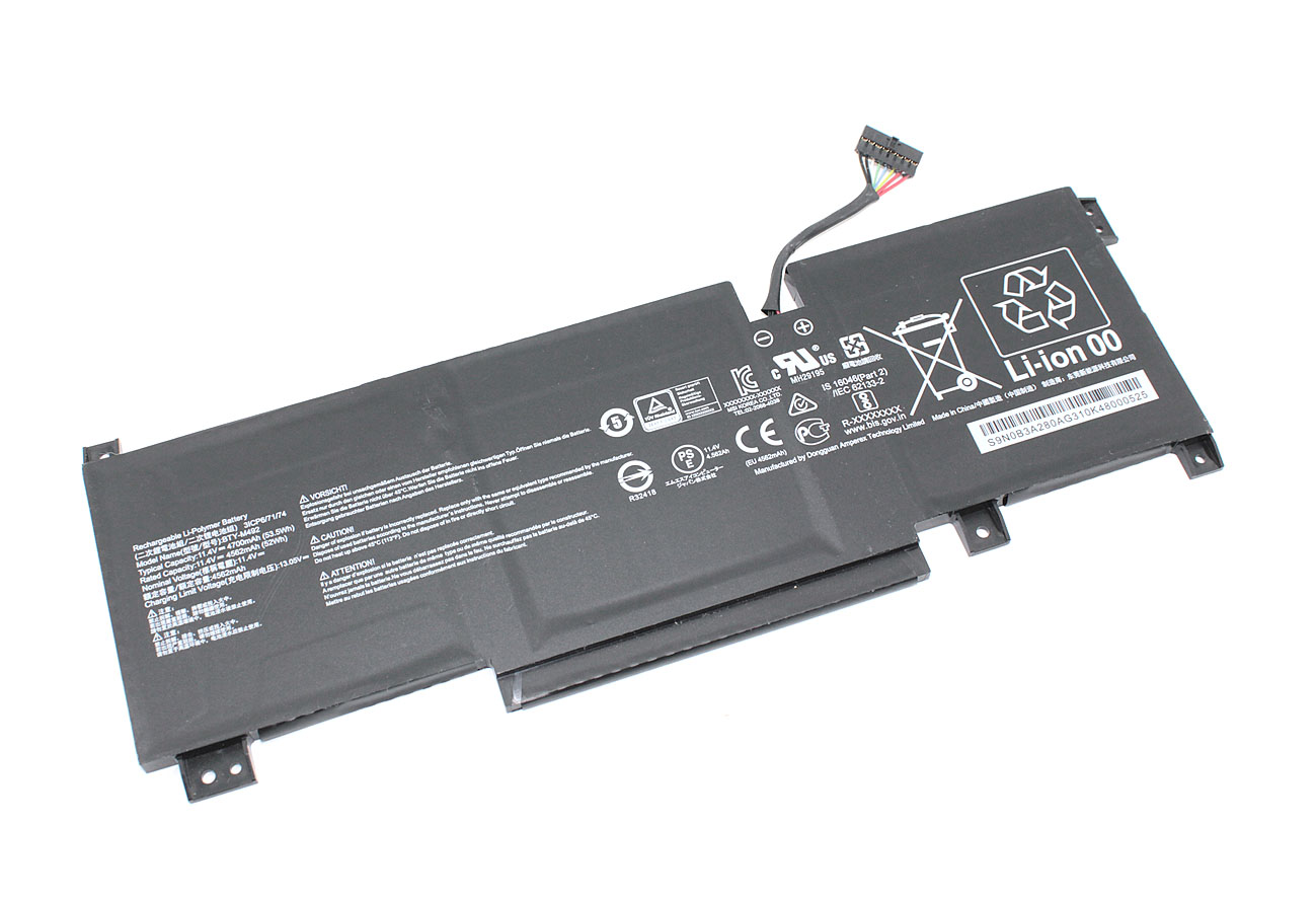 Аккумуляторная батарея для ноутбука MSI GF76 (BTY-M492) 11.4V 53.5Wh
