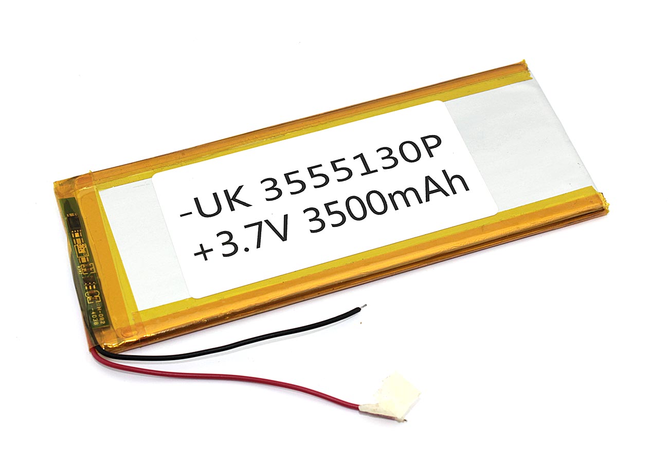 Аккумулятор Li-Pol (батарея) 3.5*55*130мм 2pin 3.7V/3500mAh